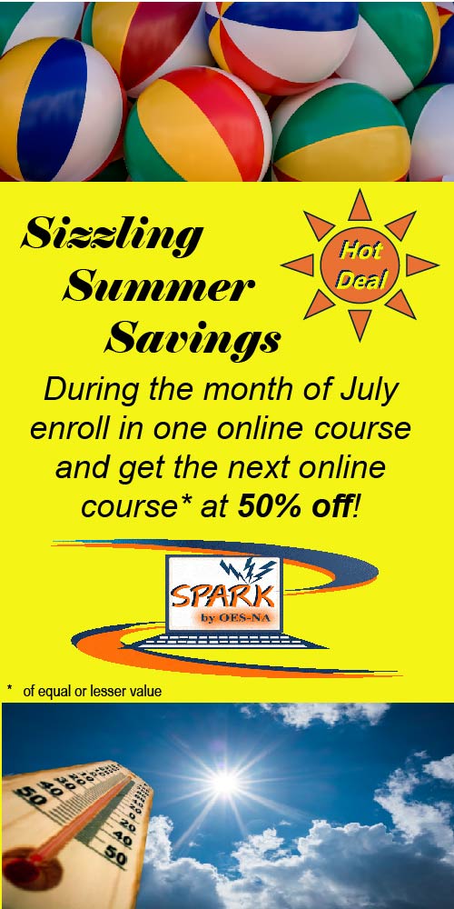 Sizzling Summer Savings on online training! July 2025 BOGO50